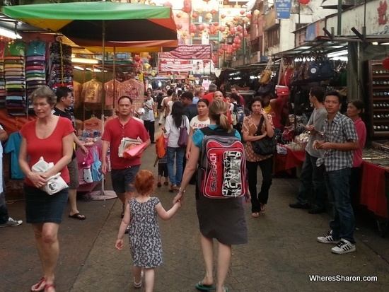 china town kuala lumpur with kids