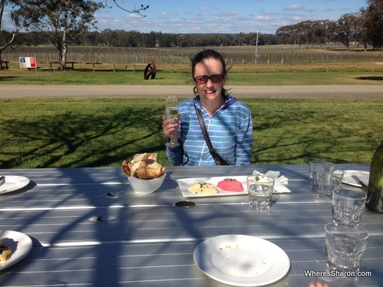 Balgownie Winery and food in Bendigo