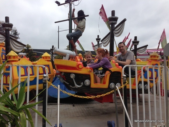 pirate boat at Wonderland Fun Park Docklands