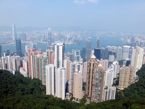 The famous Hong Kong view from Sky Terrace