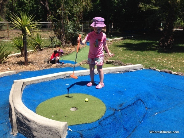 Mini golf at Harvey's Fun Park