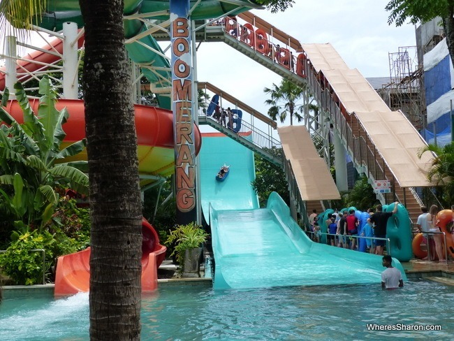 Boomerang and Super Bowl at waterbom bali