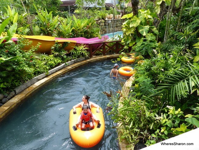 lazy river at waterbom bali