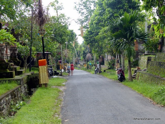 street outside ubud