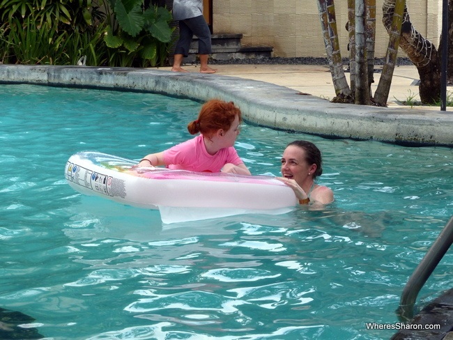 family pool in bali