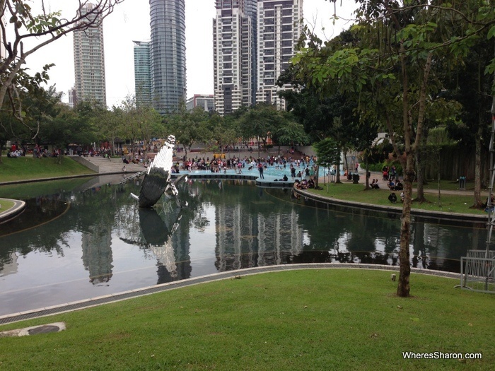 KLCC biggest playground complete with free kids water area that I have ever seen