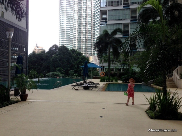 pool at marcs apartment with petronas towers