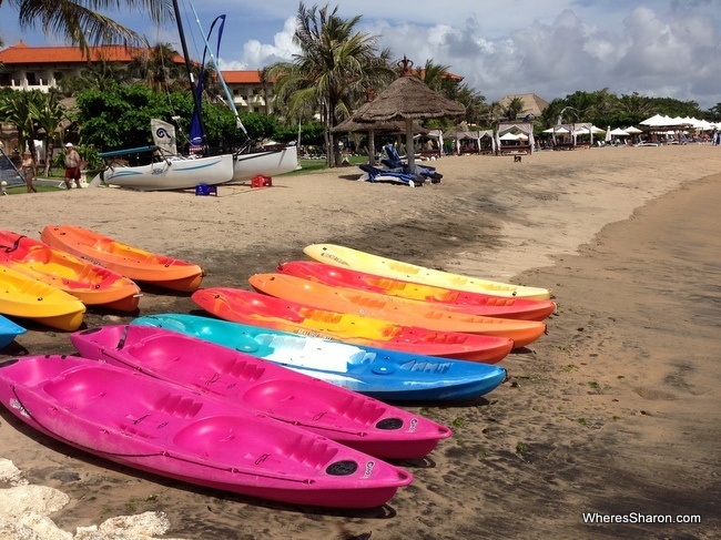 Beach at Tanjung Benoa, Nusa Dua best places to stay in bali