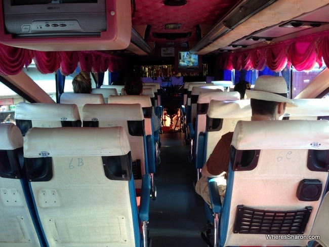 inside bus hatyai to krabi