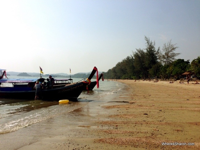 ao nang beach after travelling from penang