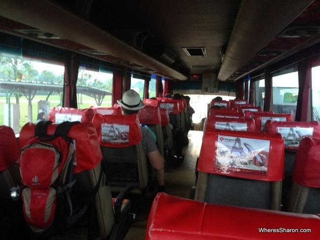 The bus to KL Sentral from KLIA2