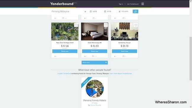 Finding Yonderboxes in hotel search results
