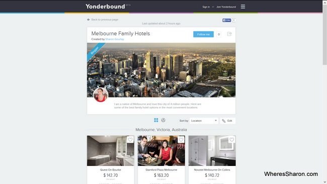 My Melbourne Family Hotels Yonderbox