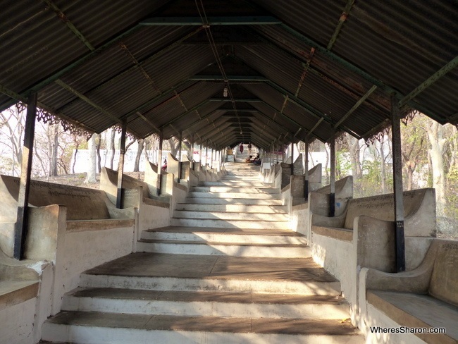 Stairs up Mandalay Hill