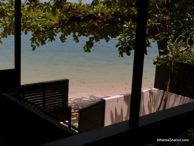 beach and luxury room at the Andaman Langkawi