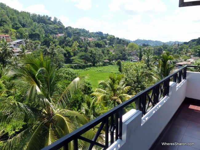 Renuka Inn Kandy balcony and view