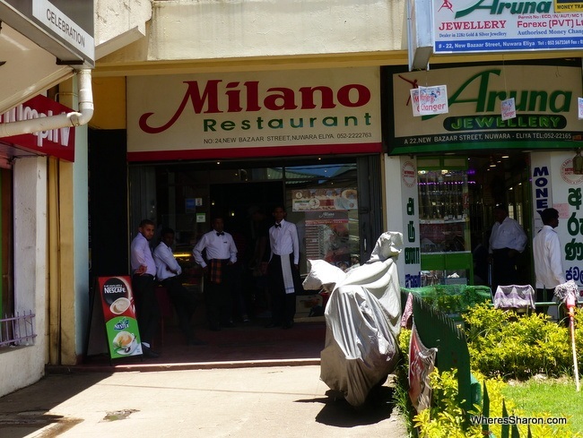 Milano restaurant Nuwara Eliya