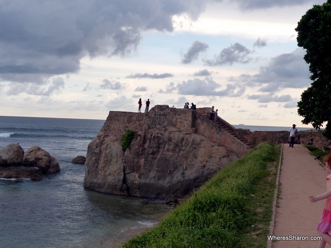 Flag Rock on Galle Fort walls