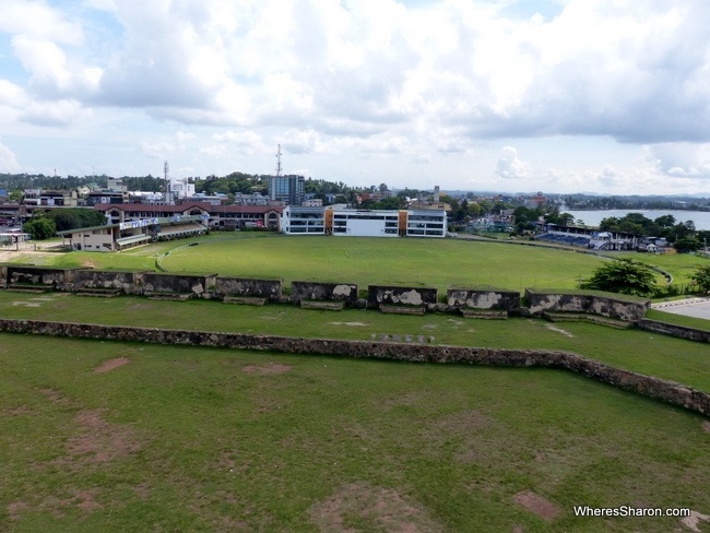 Galle International Cricket Stadium from the Fort walls