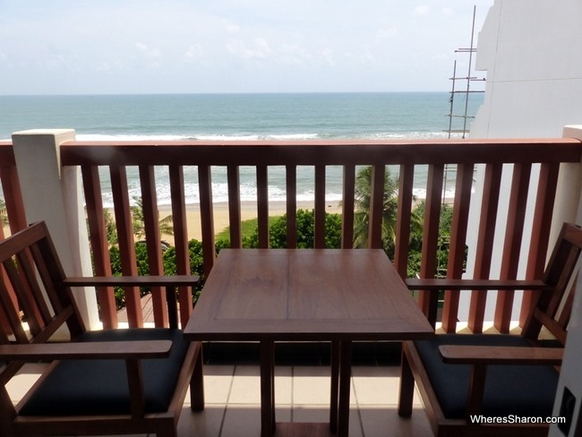 balcony in the family suite at The Sands Sri Lanka