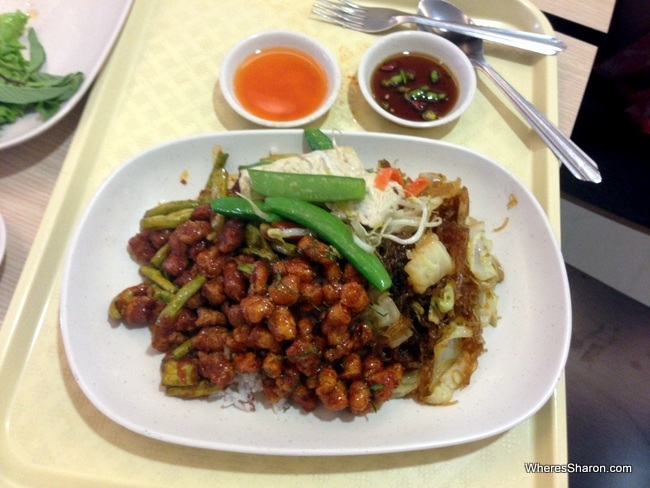 Some beautiful vegetarian food at MBK