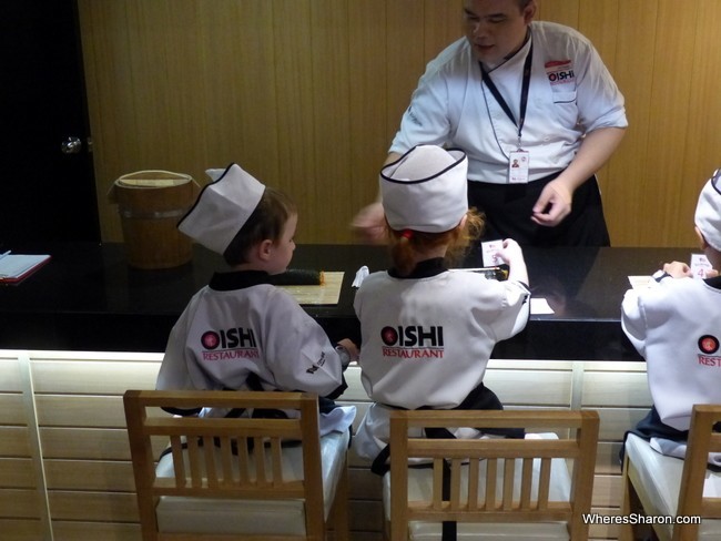 KidZania Bangkok sushi