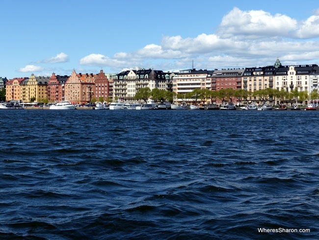 views from the canal tour in Stockholm