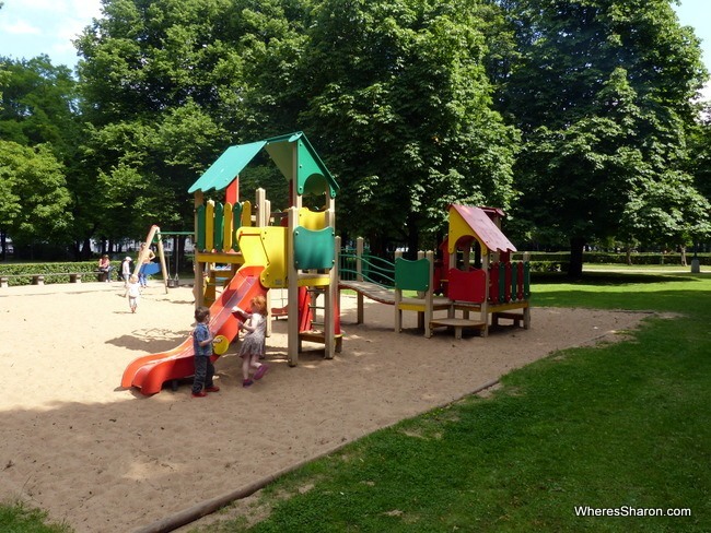 The playground at Esplanade Riga