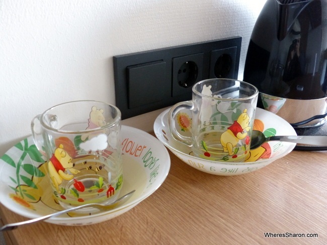 Kids crockery in our room at Sokos Hotel Tallinn