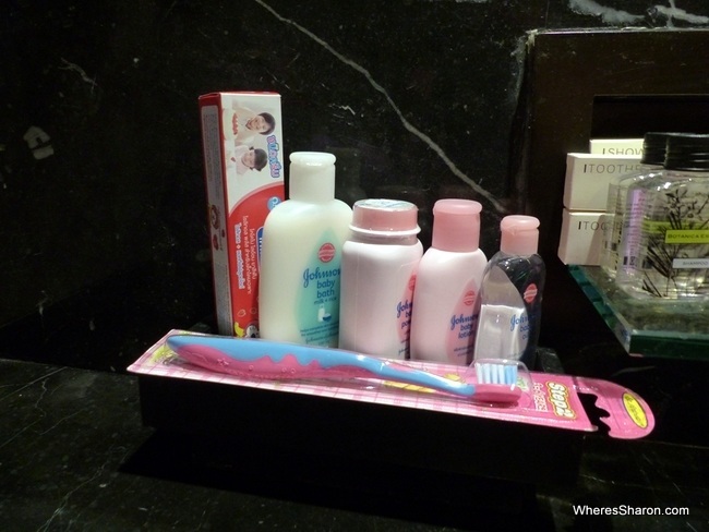 kid toiletries as part of the Mini VIP program at the Sukosol Bangkok