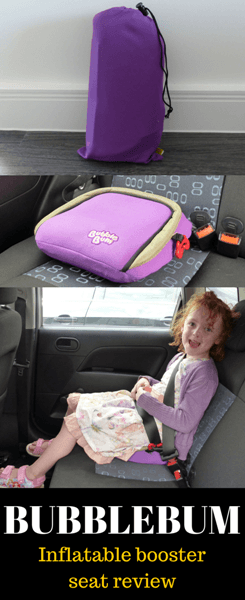 BUBBLEBUM inflatable booster seat review