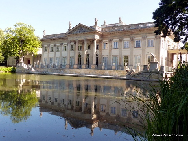 The beautiful Palace on the Water at Lazienki Park