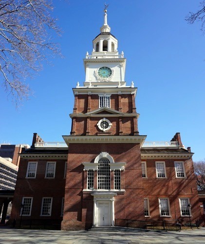 Independence Hall in Philadelphia.