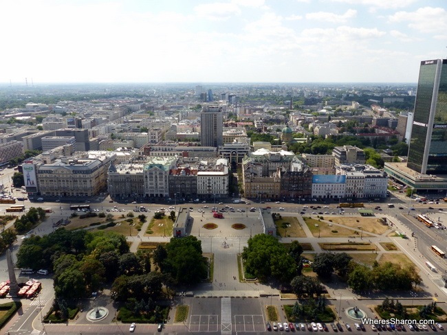 Views of Warsaw from the Palace of Culture and Science Viewing Terrace