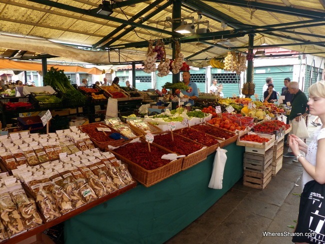 A wide range of produce at the Rialto Market.