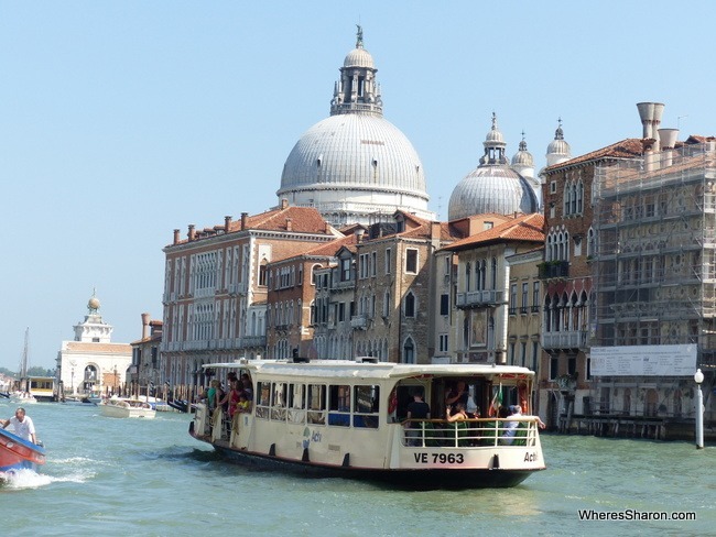 A Water Bus in Venice