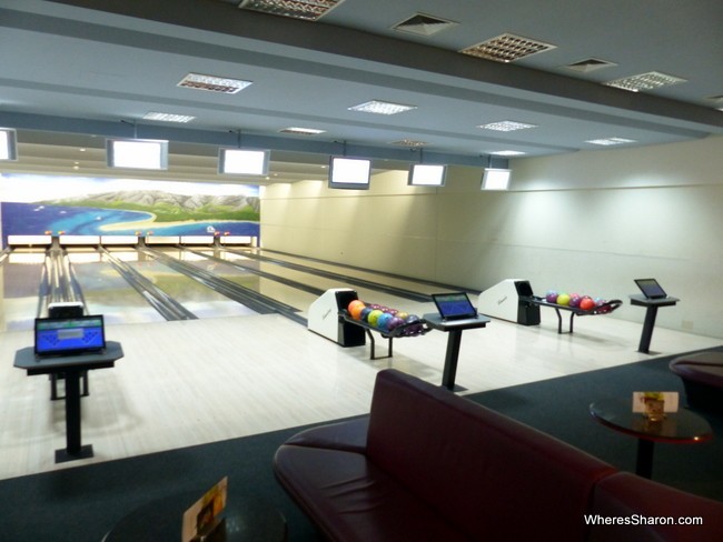 bowling alley at Bluesun Elaphusa Hotel