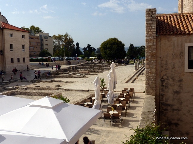 Roman ruins in Zadar