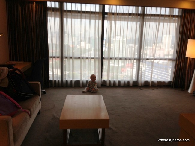 Berjaya Times Square Hotel room with baby