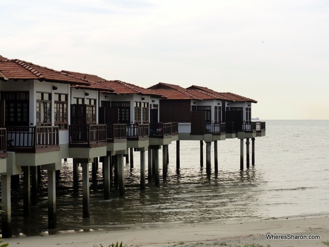 water chalets at Avillion Port Dickson