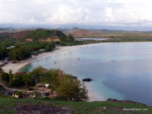 The view of Tanjung Ann's great beach from Bukit Merese.