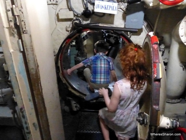 Surabaya with kids at the Submarine Museum