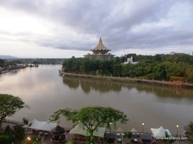 best hotel in kuching views from hilton