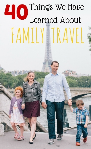 40 things we have learned about family trave