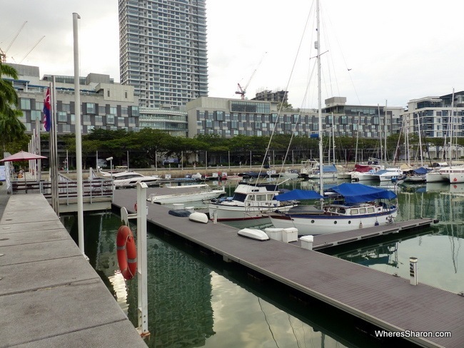 Hotel Jen Puteri Harbour outside with harbour