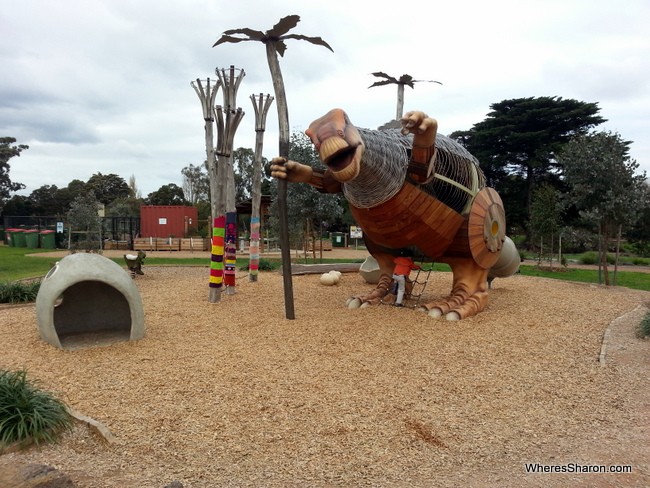 Dinosaur Park in Melbourne with kids