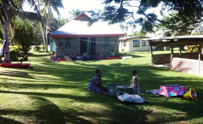 A village on the Coral Coast