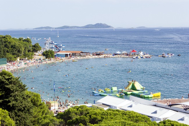 Biograd Beach Croatia for kids