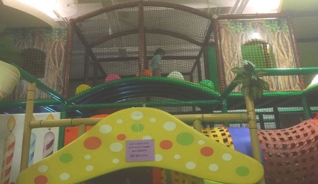 Climbing structure at Circus in Delta City Mall, New Belgrade