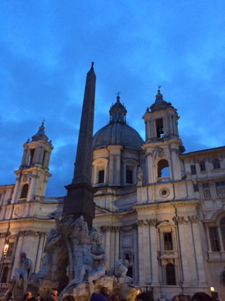 rome tour with kids Piazza Navona right in the centre of Rome